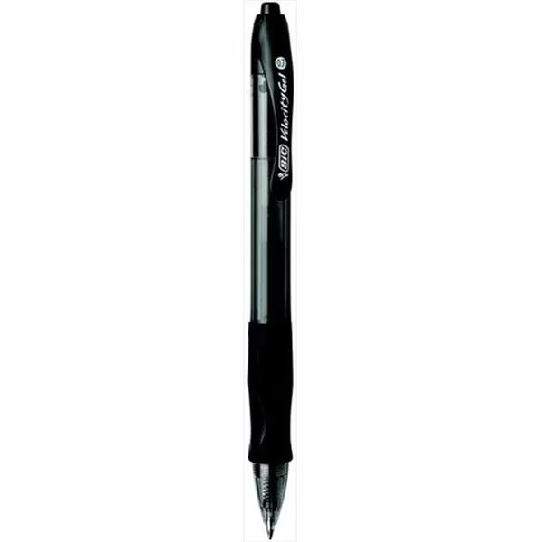 BIC 087115 Velocity Retractable Roller Gel Pen; Red; Pack - 12, Bic, Mfr#: 87115